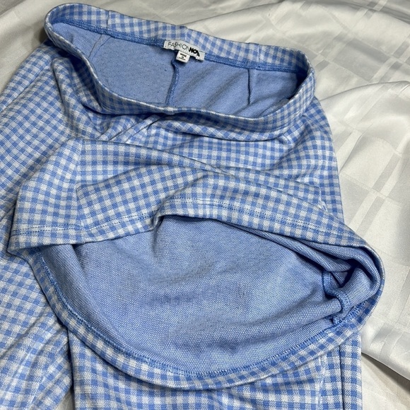 FASHION NOVA gingham high  rise,very flare bell bottom pants !Boho,gypsy,70s - Picture 7 of 11